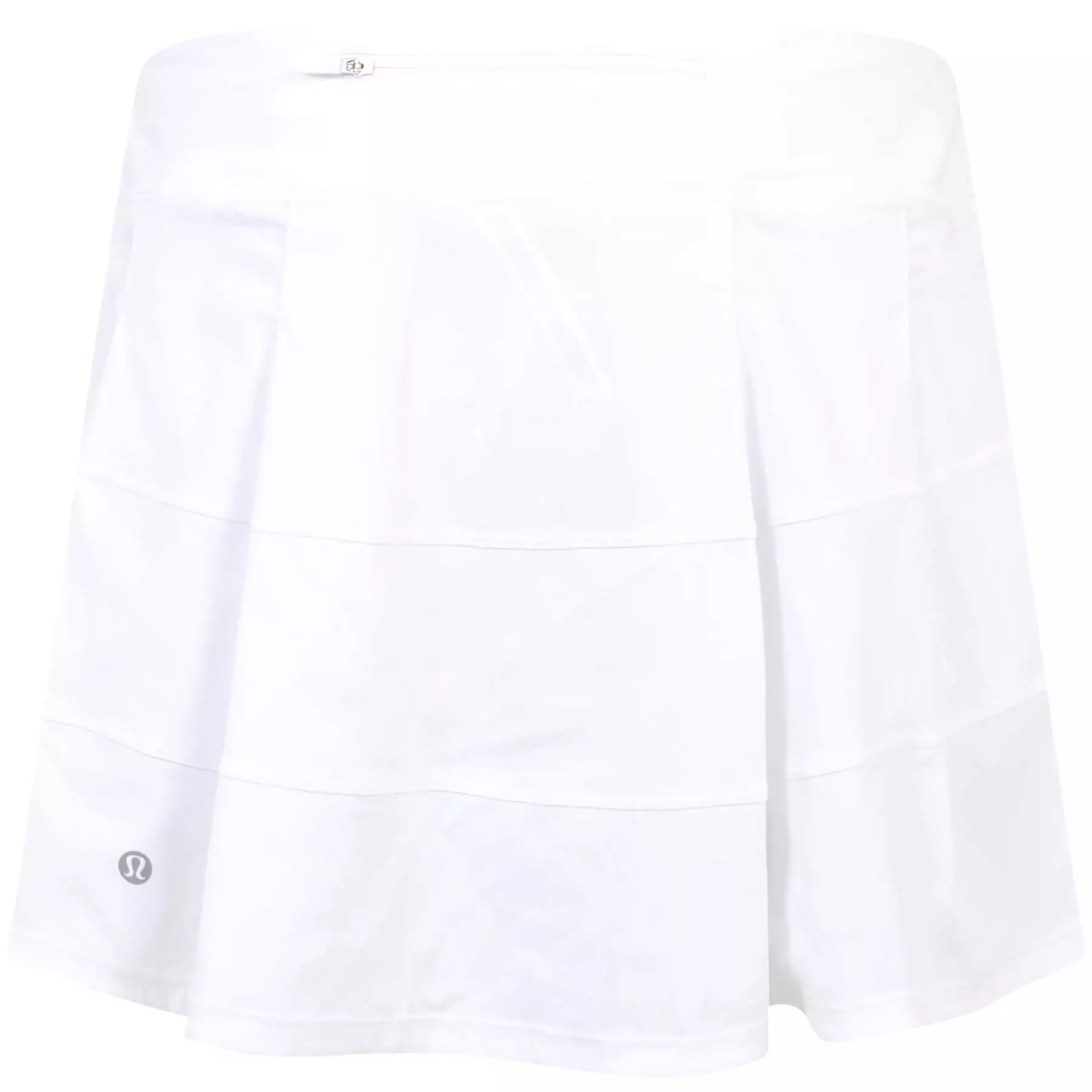 Womens Pace Rival Mid Rise 14 Inch Skirt White - SS24