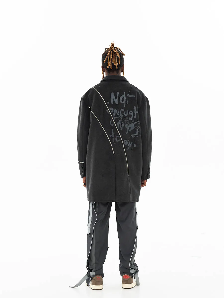 Woolen Deconstruction Suit Coat