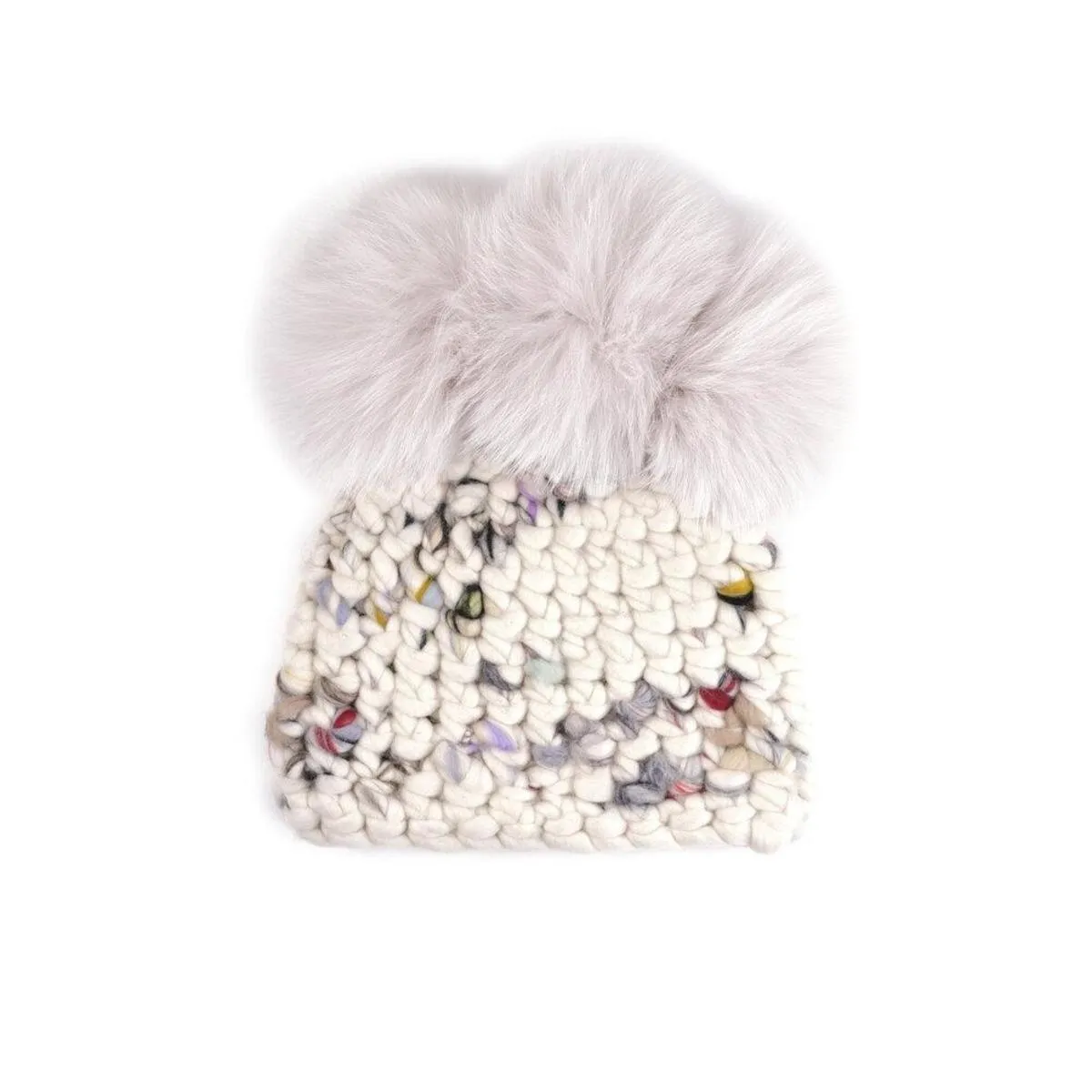 XL poms  twombly crown beanies - Nude 