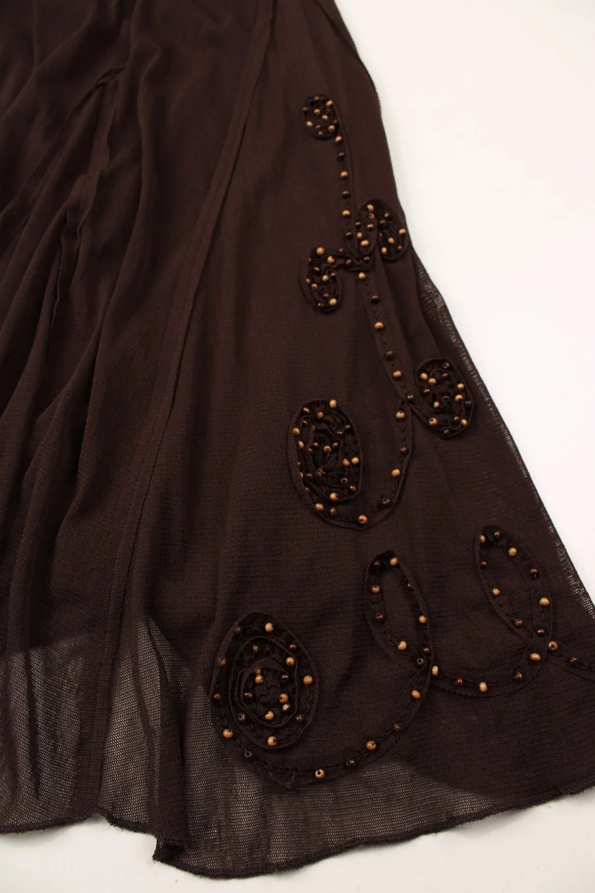 Y2K Brown Maxi Skirt