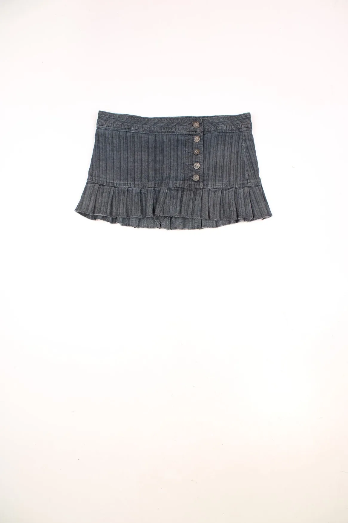 Y2K Moto Denim Mini Skirt