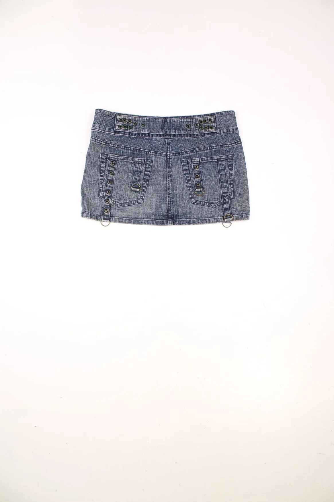 Y2K Moto Denim Skirt